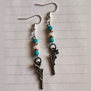 Handmade Revolver Earrings